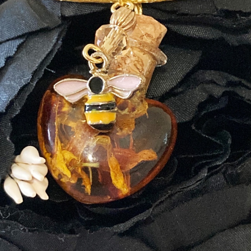 Bee love Healing Honey vibes prosperity intention spell necklace